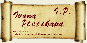 Ivona Pletikapa vizit kartica